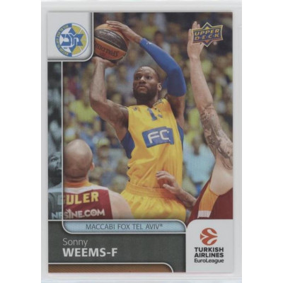 Коллекционная карточка 2016-17 Euroleague #67 SONNY WEEMS (Maccabi Fox Tel Aviv)