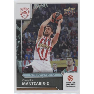 Коллекционная карточка 2016-17 Euroleague #76 VANGELIS MANTZARIS (Olympiacos Piraeus)