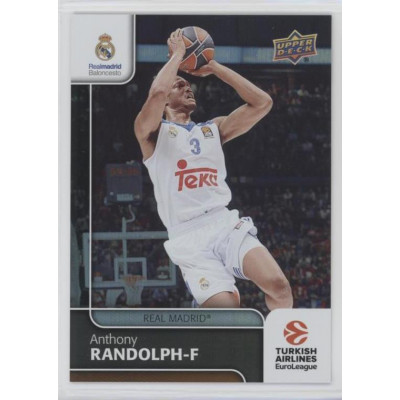 Коллекционная карточка 2016-17 Euroleague #96 ANTHONY RANDOLPH (Real Madrid)