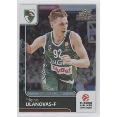 Коллекционная карточка 2016-17 Euroleague #30 EDGARAS ULANOVAS (Zalgiris Kaunas)