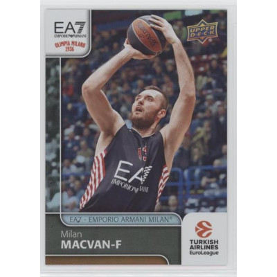 Коллекционная карточка 2016-17 Euroleague #28  MILAN MACVAN (EA7 - Emporio Armani Milan)