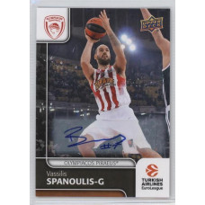 Коллекционная карточка 2016-17 Euroleague Autograph VASSILIS SPANOULIS (Olympiacos Piraeus)