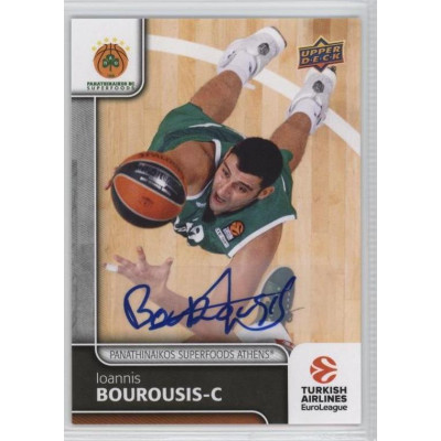 Коллекционная карточка 2016-17 Euroleague Autograph IOANNIS BOUROUSIS (Panathinaikos Athens)