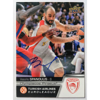 Коллекционная карточка 2015-16 Euroleague Autograph VASSILIS SPANOULIS (Olympiacos Piraeus)