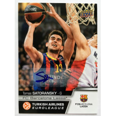 Коллекционная карточка 2015-16 Euroleague Autograph TOMAS SATORANSKY (FC Barcelona Lassa)