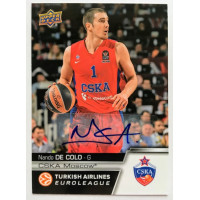 Коллекционная карточка 2015-16 Euroleague Autograph NANDO DE COLO (CSKA Moscow)