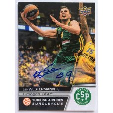 Коллекционная карточка 2015-16 Euroleague Autograph LEO WESTERMANN (Limoges CSP)