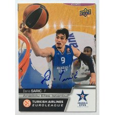 Коллекционная карточка 2015-16 Euroleague Autograph DARIO SARIC (Efes Istanbul)