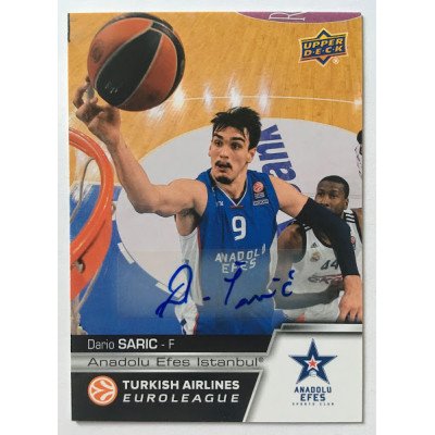 Коллекционная карточка 2015-16 Euroleague Autograph DARIO SARIC (Efes Istanbul)