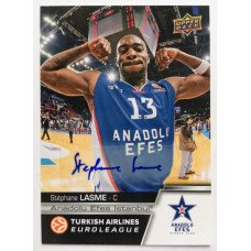Коллекционная карточка 2015-16 Euroleague Autograph STEPHANE LASME (Efes Istanbul)