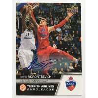 Коллекционная карточка 2015-16 Euroleague Autograph ANDREY VORONTSEVICH (CSKA Moscow)