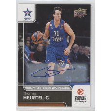 Коллекционная карточка 2016-17 Euroleague Autograph THOMAS HEURTEL (Anadolu Efes Istanbul)