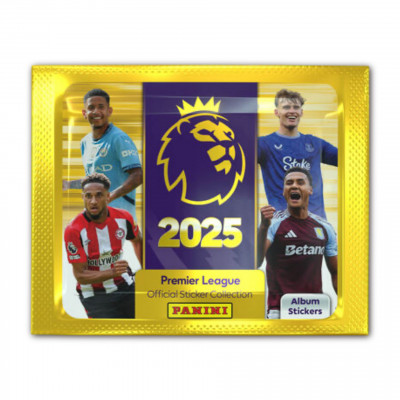 Пакетик наклеек Panini АПЛ 2025 (5 наклеек) Пакетик наклеек Panini АПЛ 2025 (5 наклеек)