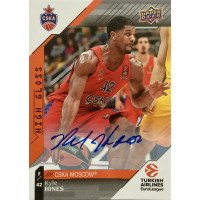 Коллекционная карточка 2017-18 Euroleague Autograph Kyle Hines (CSKA Moscow)