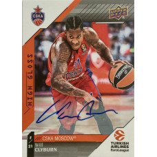 Коллекционная карточка 2017-18 Euroleague Autograph Will Clyburn (CSKA Moscow)
