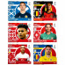 1 пакетик (6 наклеек) Евро 2024 Topps Sticker Collection 