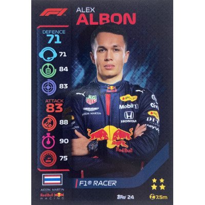 АЛЕКС АЛБОН (Ред Булл) 2020 Topps Formula 1 Turbo Attax #24