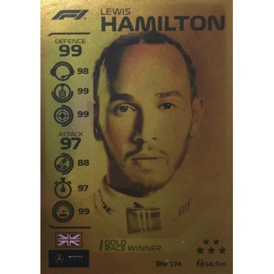 ЛЬЮИС ХЭМИЛТОН (Мерседес) 2020 Topps Formula 1 Turbo Attax #174