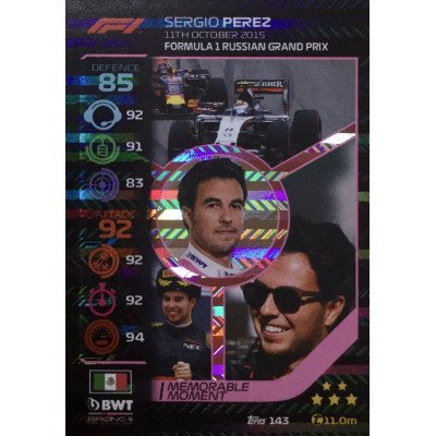 СЕРХИО ПЕРЕС (Рэйсинг Поинт) 2020 Topps Formula 1 Turbo Attax #143