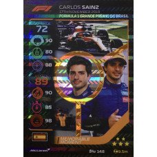 КАРЛОС САЙНС (Макларен) 2020 Topps Formula 1 Turbo Attax #148