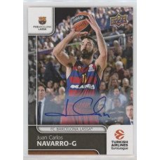 Коллекционная карточка 2016-17 Euroleague Autograph JUAN CARLOS NAVARRO (FC Barcelona Lassa)