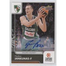 Коллекционная карточка 2016-17 Euroleague Autograph PAULIUS JANKUNAS (Zalgiris Kaunas)
