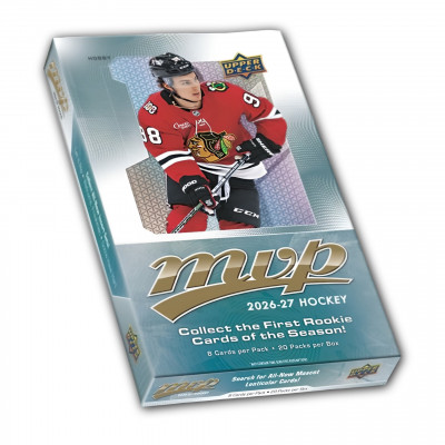Бокс карточек Upper Deck НХЛ MVP Hockey Hobby Box 2026-27 (20 пакетиков) Бокс карточек Upper Deck НХЛ MVP Hockey Hobby Box 2026-27 (20 пакетиков)