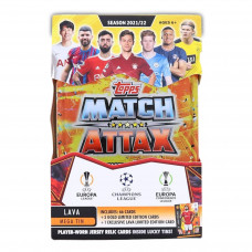 Бокс карточек Topps Match Attax Лига Чемпионов УЕФА 2021/22 Lava Mega Tin 