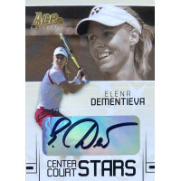 ЕЛЕНА ДЕМЕНТЬЕВА (автограф) 2006 Ace Authentic Center Court Stars