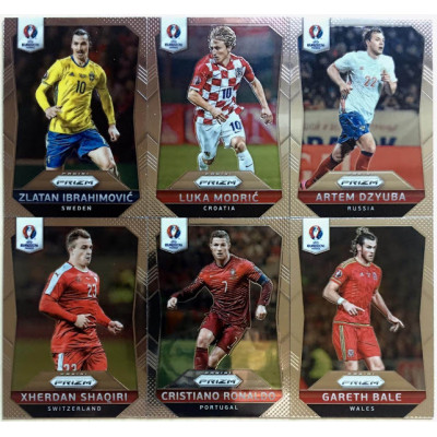 Полный базовый сет (250 карточек) по коллекции 2016 PANINI UEFA EURO Prizm Soccer.