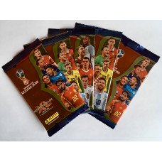 5 пакетиков (по 6 карточек) по коллекции Adrenalyn XL FIFA World Cup 2018. Panini.
