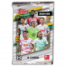 1 пакетик (8 карточек) Topps Bundesliga немецкой Бундеслиги 2021/22