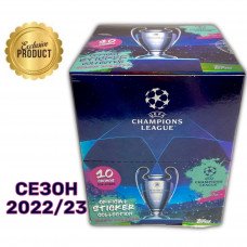 Блок наклеек Topps Лига Чемпионов УЕФА 2022/23 (UEFA Champions League) 50 пакетиков по 10 наклеек