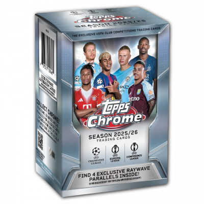 Бокс карточек Topps Chrome Club Competitions 2025-26 (7 пакетиков)
