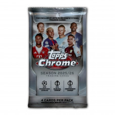 Пакетик карточек Topps Chrome Club Competitions 2025-26 (4 карточки)
