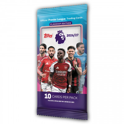 Пакетик карточек Topps Premier League Flagship 2026-27 (10 карточек) Пакетик карточек Topps Premier League Flagship 2026-27 (10 карточек)