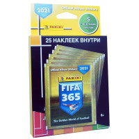 1 блистер наклеек (5 пакетиков) 2021 Panini FIFA 365