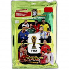 Стартовый набор карточек Panini FIFA World Cup 2026 Adrenalyn XL (альбом + 4 пакетика + 3 карты Limited Edition + 1 карта Golden Baller + игровое поле + журнал)