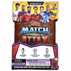 Бокс карточек Topps Match Attax Лига Чемпионов 2021/22 Atomic Mega Tin