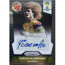 КАРЛОС ВАЛЬДЕРРАМА (Колумбия) 2014 Panini Prizm FIFA World Cup Brazil (автограф)