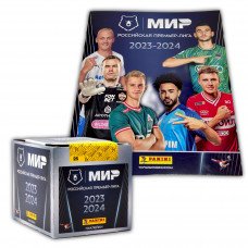 Panini / Альбом и блок наклеек РПЛ 2023-24 (50 пакетиков по 5 наклеек)