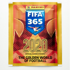 1 пакетик с наклейками (5 шт. в каждом) 2019-20 Panini FIFA 365
