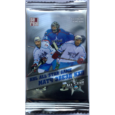 1 пакетик (5 карточек) по коллекции хоккейных карточек 2012-13 Sereal КХЛ Матч Звезд