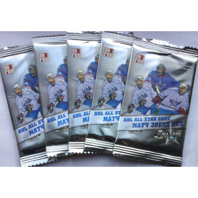 10 пакетиков (по 5 карточек в каждом) по коллекции хоккейных карточек 2012-13 Sereal КХЛ Матч Звезд