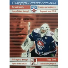 ВИТАЛИЙ КОВАЛЬ (Торпедо) 2012-13 Sereal КХЛ (5 сезон) Лидеры статистики