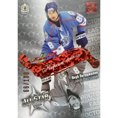 ЯКУБ ПЕТРУЖАЛЕК (Амур) 2012-13 Sereal КХЛ 5 сезон Короли хоккея (рубиновая)