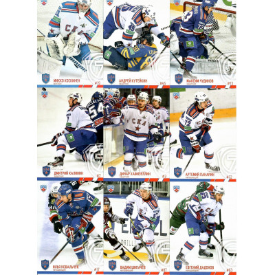 СКА (Санкт-Петербург) комплект 9 карточек 2014-15 SeReal КХЛ 7 сезон.