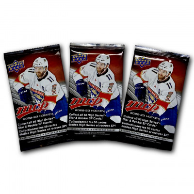 3 пакетика карточек НХЛ Upper Deck MVP Hockey 2022-23 (18 карточек)